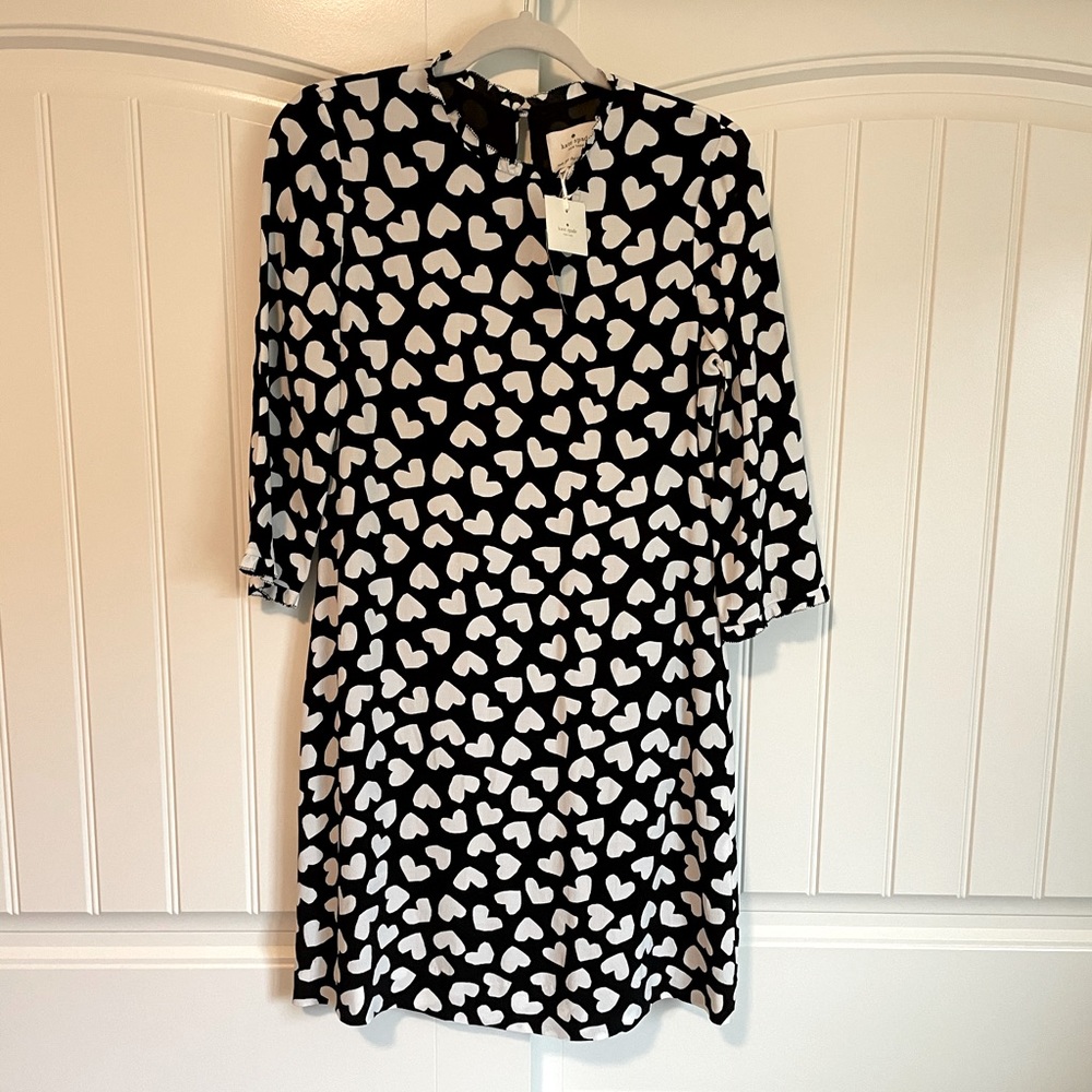 NWT Kate spade Dancing Hearts Dizzy Shift dress 6